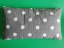 Pohankový polštářek - šedý bílý puntík 17mm