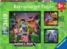 RAVENSBURGER Puzzle 3x49 dlk Minecraft Biomes 21x21cm skldak