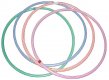 ACRA Obruč gymnastická hula hop 80cm dětský fitness kruh 4 barvy