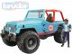 BRUDER 02541 Auto jeep ternn Cross Country modr set s figurko