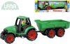 LENA Truckies traktor funkční s vlečkou 32cm set s panáčkem v kr