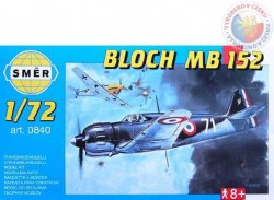 SMĚR Model letadlo Bloch MB 152 1:72 (stavebnice letadla) [75301]