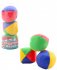 Míčky soft měkké žonglovací balónky textilní set 3ks v tubě