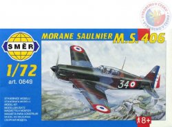 SMĚR Model letadlo Morane Saulnier MS 406 1:72 (stavebnice letad [75346]