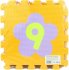 Měkké bloky Čísla 9ks pěnový koberec baby vkládací puzzle podlož