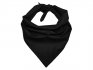 Trojcípý bavlněný šátek - UNI černý