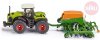 SIKU Set Traktor zelený Claas Xerion + secí přívěs 1:87 model ko