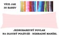 Povlak na dlouh polt 55x180cm - Jednobarevn