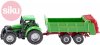 SIKU Model traktor s vlekem zelen kov