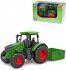 Traktor zelen 28cm set se sklpkou voln chod plast v krabici
