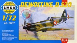 SMĚR Model letadlo Dewoitine D520 1:72 (stavebnice letadla) [75306]