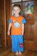 Dětské pyžamo kapri Žralok 3-4 roky oranžové