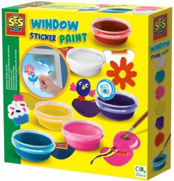 SES CREATIVE Barvy na malování okenních obrázků kreativní set v [98746]