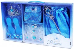 KARNEVAL Sada zimní princezna modrá 8ks v krabici *KARNEVALOVÝ D