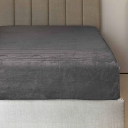 Mikroflanelov prostradlo 120x200cm 260g/m2 - tmav ed