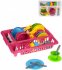 Sada dětské barevné nádobí s odkapávačem různé barvy plast