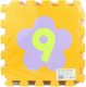 Měkké bloky Čísla 9ks pěnový koberec baby vkládací puzzle podlož