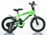 ACRA Dtsk kolo Dino Bikes 414U zelen chlapeck 14" balann k