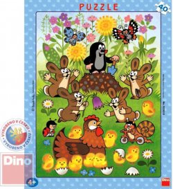 DINO Puzzle deskov KRTEK a velikonoce Krteek 40 dlk