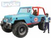 BRUDER 02541 Auto jeep terénní Cross Country modrý set s figurko