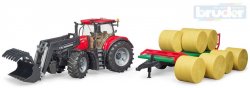 BRUDER 03198 Set traktor CASE IH Optum 300 CVX + eln naklada