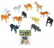 Zvířata divoká Safari 7cm plastové figurky zvířátka set 12ks v s