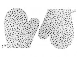 Dtsk chapky ern kvtka na bl - sada 2ks