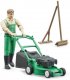 BRUDER 62103 Hern set figurka zahradnk + sekaka na trvu se 2