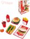 HAPE DEVO Fast Food set makety potravin 27 dlk rychl oberst