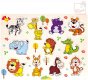 BINO DŘEVO Baby puzzle vkládací zvířátka safari 11 dílků na desc