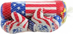 Boxovac set rukavice + pytel 40cm americk vlajka v sce
