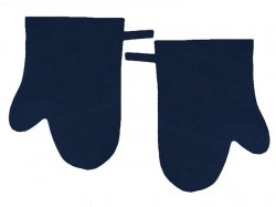 Kuchysk bavlnn chapky 2 ks - vestkov modr