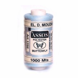 Polyesterov nit Assos 1000m - svtle modr