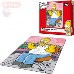EFKO Puzzle The Simpsons Homer v prci skldaka 21x15cm 54 dlk