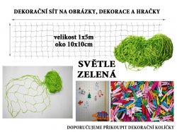 Svtle zelen dekoran s 5x1m oko 10x10cm