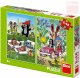 DINO Puzzle 2x48 dlk Krtek se raduje (Krteek) 18x26,5cm skld