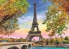 TREFL PUZZLE Foto romantick Pa Eiffelova v skldaka 48x34