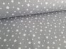 Pohankový polštářek - vzor hvězdičky na šedé