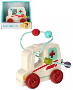 BAM BAM Baby auto sanitka na setrvank labyrint motorick s kor