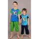 Dětské pyžamo kapri Žabáci 5-6 let modrá kombinace