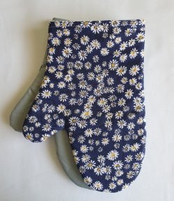 Kuchysk chapky s teflonem Kopretinky na tmav modr