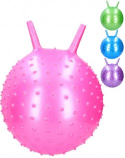 Nafukovac skkac m 40cm hopsadlo s vstupky - modr