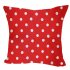 Povlak na dtsk polt erven bl puntk 11mm 40x40cm
