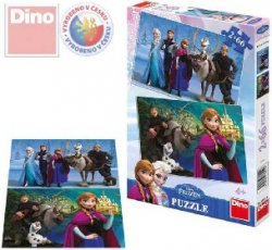 DINO Puzzle 2x66 dlk Ledov krlovstv (Frozen)