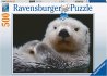 RAVENSBURGER Puzzle Roztomil mal vydra 500 dlk 49x36cm skld