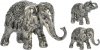 Slon stříbrný zdobený