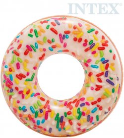 INTEX Kruh plavac donut barevn 114cm nafukovac dtsk kolo do