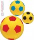 ACRA Soft míč dětský mondo 20cm žlutý molitanový potisk kopačák