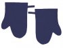 Kuchysk bavlnn chapky 2 ks - modr (indigo)