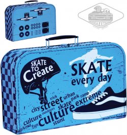 KAZETO kufr SKATE velk dtsk kufk 35x22cm